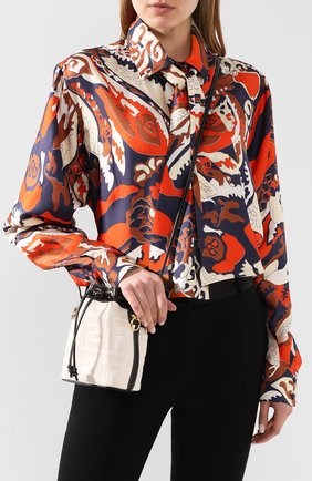 Женская сумка mon tresor FENDI белого цвета по цене 136000 руб., арт. 8BS010 A9P6 | Фото 5 Женская сумка mon tresor FENDI белого цвета, арт. 8BS010 A9P6 | Фото 5