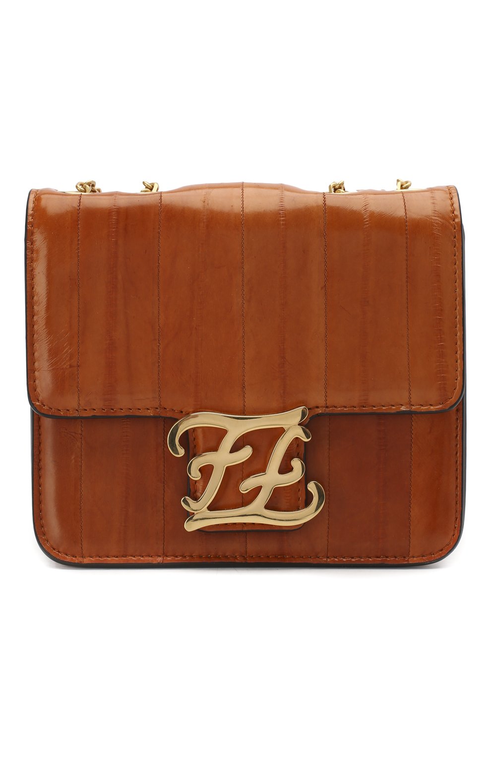 Женская сумка kalligraphy FENDI оранжевого цвета, арт. 8BT317 A9P1 | Фото 1