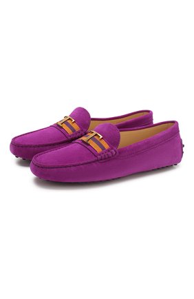 Женские замшевые мокасины TOD’S фиолетового цвета по цене 34950 руб., арт. XXW00G0CY70RE0 | Фото 1 Женские замшевые мокасины TOD’S фиолетового цвета, арт. XXW00G0CY70RE0 | Фото 1