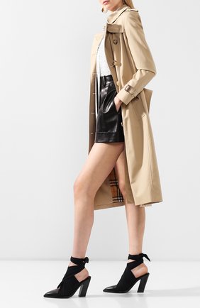 Женские кожаные мюли BURBERRY черного цвета по цене 63600 руб., арт. 8028301 | Фото 2 Женские кожаные мюли BURBERRY черного цвета, арт. 8028301 | Фото 2