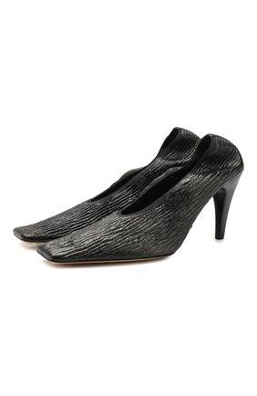 Женская кожаные туфли BOTTEGA VENETA черного цвета по цене 57600 руб., арт. 618782/VBTC0 | Фото 1 Женская кожаные туфли BOTTEGA VENETA черного цвета, арт. 618782/VBTC0 | Фото 1