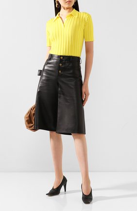 Женская кожаные туфли BOTTEGA VENETA черного цвета по цене 57600 руб., арт. 618782/VBTC0 | Фото 2 Женская кожаные туфли BOTTEGA VENETA черного цвета, арт. 618782/VBTC0 | Фото 2