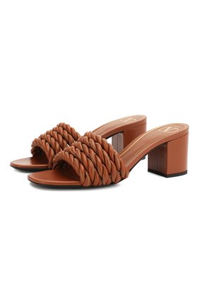 Женские кожаные мюли valentino garavani the rope VALENTINO коричневого цвета по цене 47300 руб., арт. TW0S0Y41/LWS | Фото 1 Женские кожаные мюли valentino garavani the rope VALENTINO коричневого цвета, арт. TW0S0Y41/LWS | Фото 1