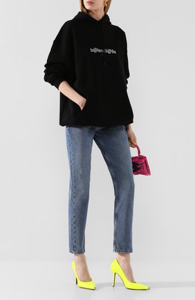 Женская кожаные туфли VETEMENTS желтого цвета по цене 79900 руб., арт. SS20HE009 2414/W | Фото 2 Женская кожаные туфли VETEMENTS желтого цвета, арт. SS20HE009 2414/W | Фото 2