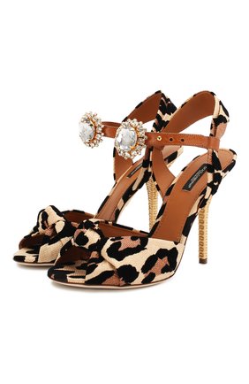 Женские комбинированные босоножки keira DOLCE & GABBANA леопардового цвета по цене 69950 руб., арт. CR1027/AX831 | Фото 1 Женские комбинированные босоножки keira DOLCE & GABBANA леопардового цвета, арт. CR1027/AX831 | Фото 1