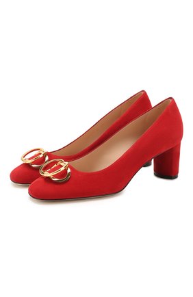Женская замшевые туфли STUART WEITZMAN красного цвета по цене 32250 руб., арт. S6445 | Фото 1 Женская замшевые туфли STUART WEITZMAN красного цвета, арт. S6445 | Фото 1