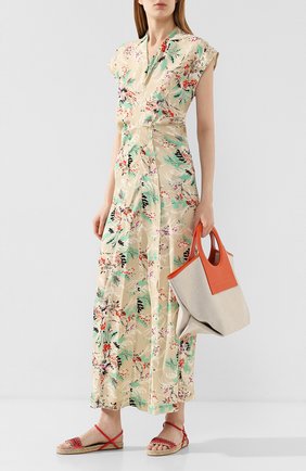 Женские текстильные сандалии STELLA MCCARTNEY оранжевого цвета по цене 20900 руб., арт. 800155/N0083 | Фото 2 Женские текстильные сандалии STELLA MCCARTNEY оранжевого цвета, арт. 800155/N0083 | Фото 2