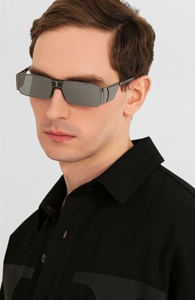 Женские солнцезащитные очки GIVENCHY серого цвета по цене 24200 руб., арт. 7165 KB7 | Фото 3 Женские солнцезащитные очки GIVENCHY серого цвета, арт. 7165 KB7 | Фото 3 (Тип очков: С/з; Оптика Гендер: оптика-унисекс; Очки форма: Узкие, D-форма)