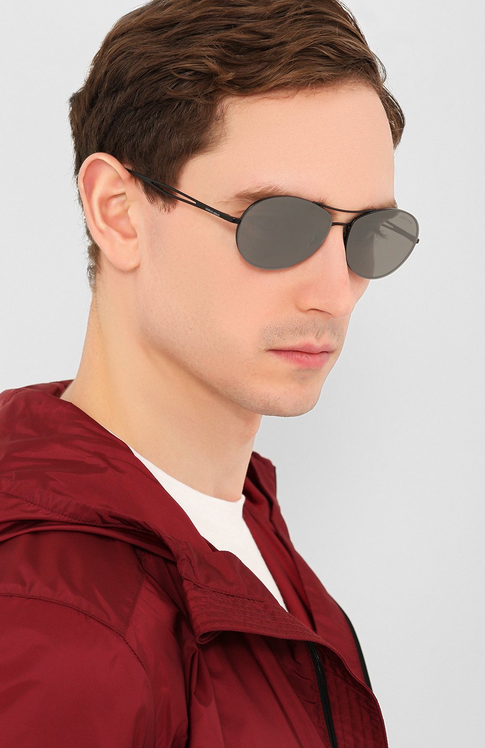 Женские солнцезащитные очки GIORGIO ARMANI серого цвета по цене 17000 руб., арт. 6099-30016G | Фото 3 Женские солнцезащитные очки GIORGIO ARMANI серого цвета, арт. 6099-30016G | Фото 3
