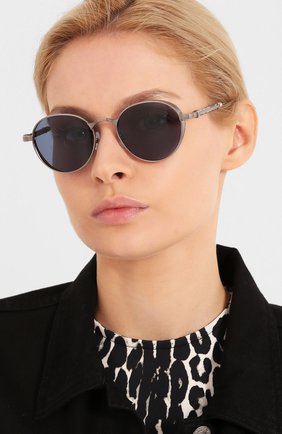 Женские солнцезащитные очки MATSUDA синего цвета по цене 82100 руб., арт. M3061 AS-S | Фото 2 Женские солнцезащитные очки MATSUDA синего цвета, арт. M3061 AS-S | Фото 2