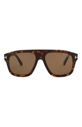 Женские солнцезащитные очки TOM FORD коричневого цвета, арт. TF777 52H | Фото 4 (Тип очков: С/з; Очки форма: Прямоугольные, D-форма; Оптика Гендер: оптика-мужское)