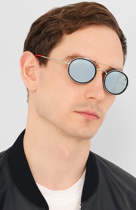 Женские солнцезащитные очки RAY-BAN красного цвета по цене 16600 руб., арт. 3847M-F03130 | Фото 3 Женские солнцезащитные очки RAY-BAN красного цвета, арт. 3847M-F03130 | Фото 3