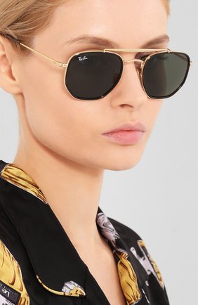 Женские солнцезащитные очки RAY-BAN темно-зеленого цвета по цене 11400 руб., арт. 3648M-001 | Фото 2 Женские солнцезащитные очки RAY-BAN темно-зеленого цвета, арт. 3648M-001 | Фото 2