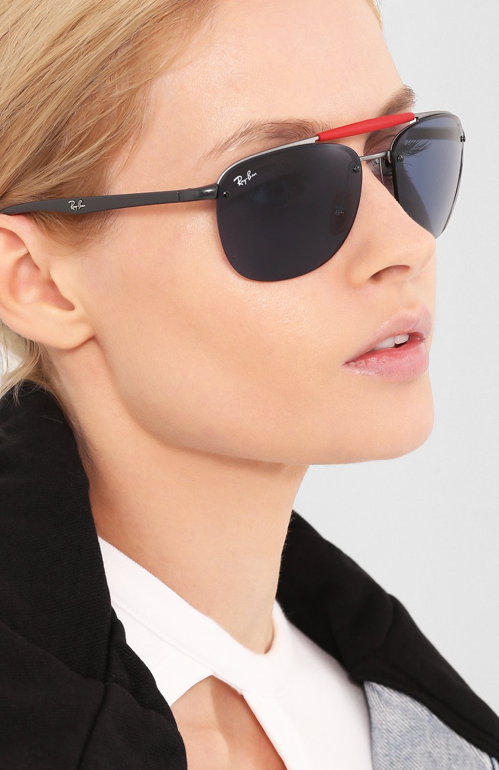 Женские солнцезащитные очки RAY-BAN синего цвета по цене 15000 руб., арт. 3662M-F03780 | Фото 2 Женские солнцезащитные очки RAY-BAN синего цвета, арт. 3662M-F03780 | Фото 2