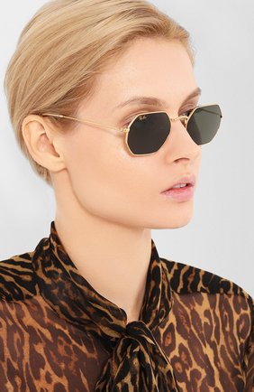 Мужские солнцезащитные очки RAY-BAN серого цвета по цене 10700 руб., арт. 3556-919631 | Фото 2 Мужские солнцезащитные очки RAY-BAN серого цвета, арт. 3556-919631 | Фото 2