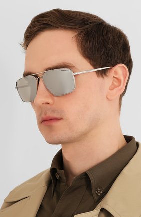 Женские солнцезащитные очки VERSACE серого цвета по цене 15150 руб., арт. 2216-10006G | Фото 3 Женские солнцезащитные очки VERSACE серого цвета, арт. 2216-10006G | Фото 3