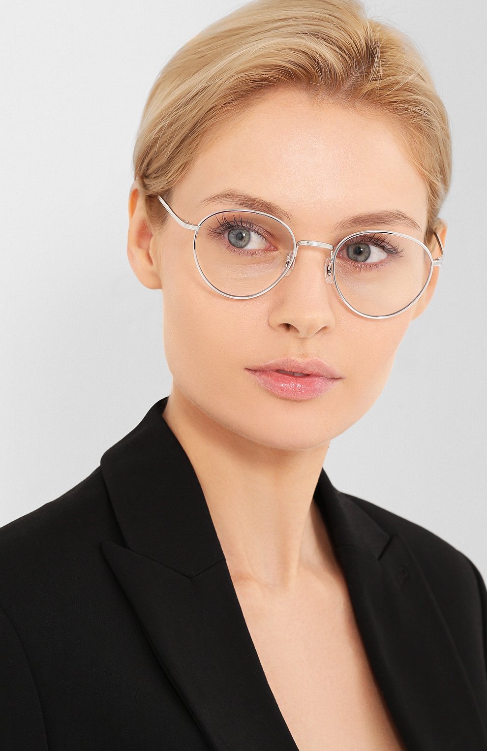 Женские солнцезащитные очки OLIVER PEOPLES серебряного цвета по цене 26700 руб., арт. 1231ST-50361W | Фото 2 Женские солнцезащитные очки OLIVER PEOPLES серебряного цвета, арт. 1231ST-50361W | Фото 2