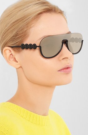 Мужские солнцезащитные очки VERSACE черного цвета по цене 21550 руб., арт. 2215-12615A | Фото 2 Мужские солнцезащитные очки VERSACE черного цвета, арт. 2215-12615A | Фото 2