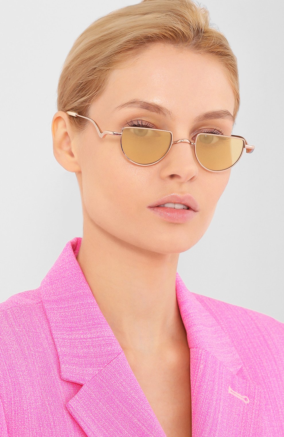 Женские солнцезащитные очки CHLOÉ золотого цвета по цене 25100 руб., арт. 158S-856 | Фото 2 Женские солнцезащитные очки CHLOÉ золотого цвета, арт. 158S-856 | Фото 2