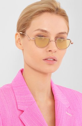 Женские солнцезащитные очки CHLOÉ золотого цвета по цене 25100 руб., арт. 158S-856 | Фото 2 Женские солнцезащитные очки CHLOÉ золотого цвета, арт. 158S-856 | Фото 2