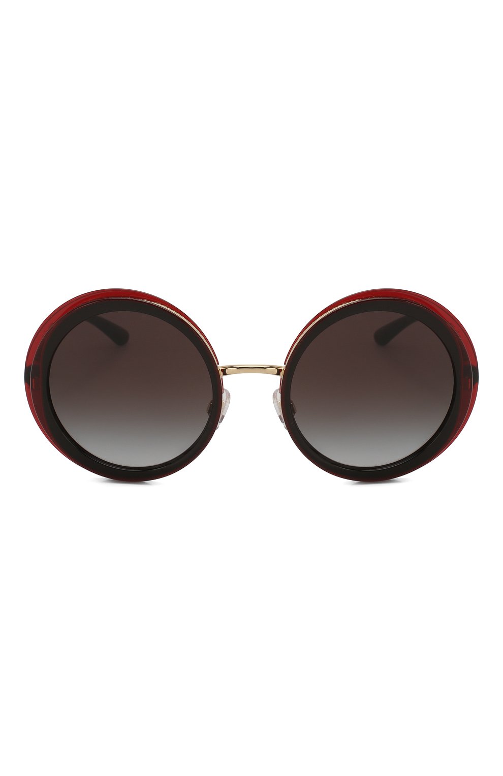 Женские солнцезащитные очки DOLCE & GABBANA черного цвета, арт. 6127-550/8G | Фото 3 (Тип очков: С/з; Оптика Гендер: оптика-женское; Очки форма: Круглые)