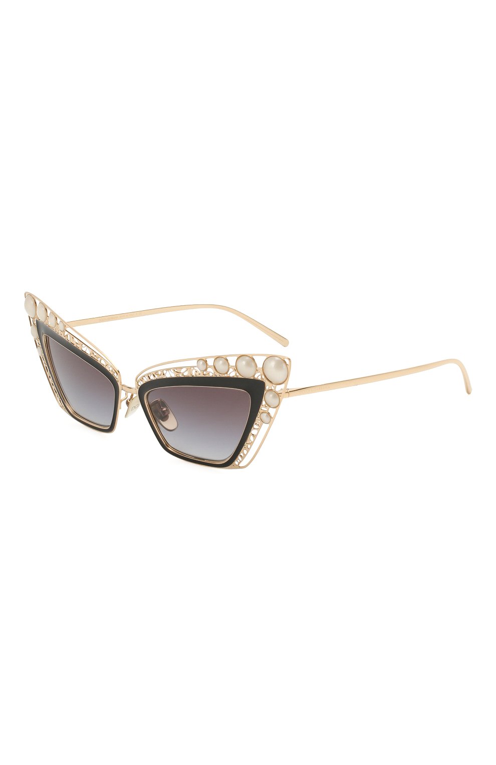 Женские солнцезащитные очки DOLCE & GABBANA золотого цвета, арт. 2254H-13348G | Фото 1