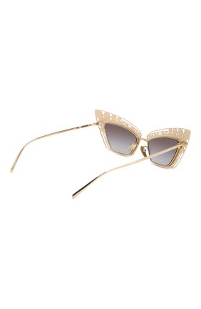 Женские солнцезащитные очки DOLCE & GABBANA золотого цвета по цене 31600 руб., арт. 2254H-13348G | Фото 4 Женские солнцезащитные очки DOLCE & GABBANA золотого цвета, арт. 2254H-13348G | Фото 4