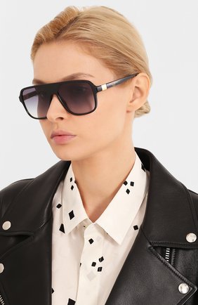 Женские солнцезащитные очки DOLCE & GABBANA черного цвета по цене 16300 руб., арт. 6134-675/79 | Фото 2 Женские солнцезащитные очки DOLCE & GABBANA черного цвета, арт. 6134-675/79 | Фото 2