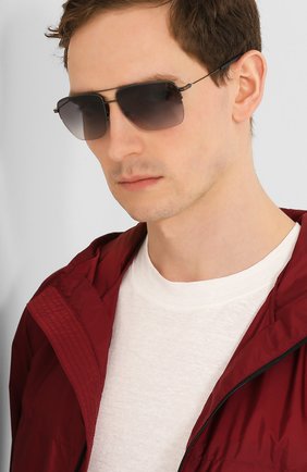 Мужские солнцезащитные очки ERMENEGILDO ZEGNA серого цвета по цене 19500 руб., арт. EZ0138 08B | Фото 2 Мужские солнцезащитные очки ERMENEGILDO ZEGNA серого цвета, арт. EZ0138 08B | Фото 2
