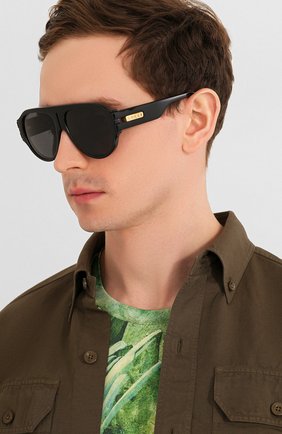 Женские солнцезащитные очки GUCCI черного цвета по цене 24300 руб., арт. GG0665S 001 | Фото 3 Женские солнцезащитные очки GUCCI черного цвета, арт. GG0665S 001 | Фото 3