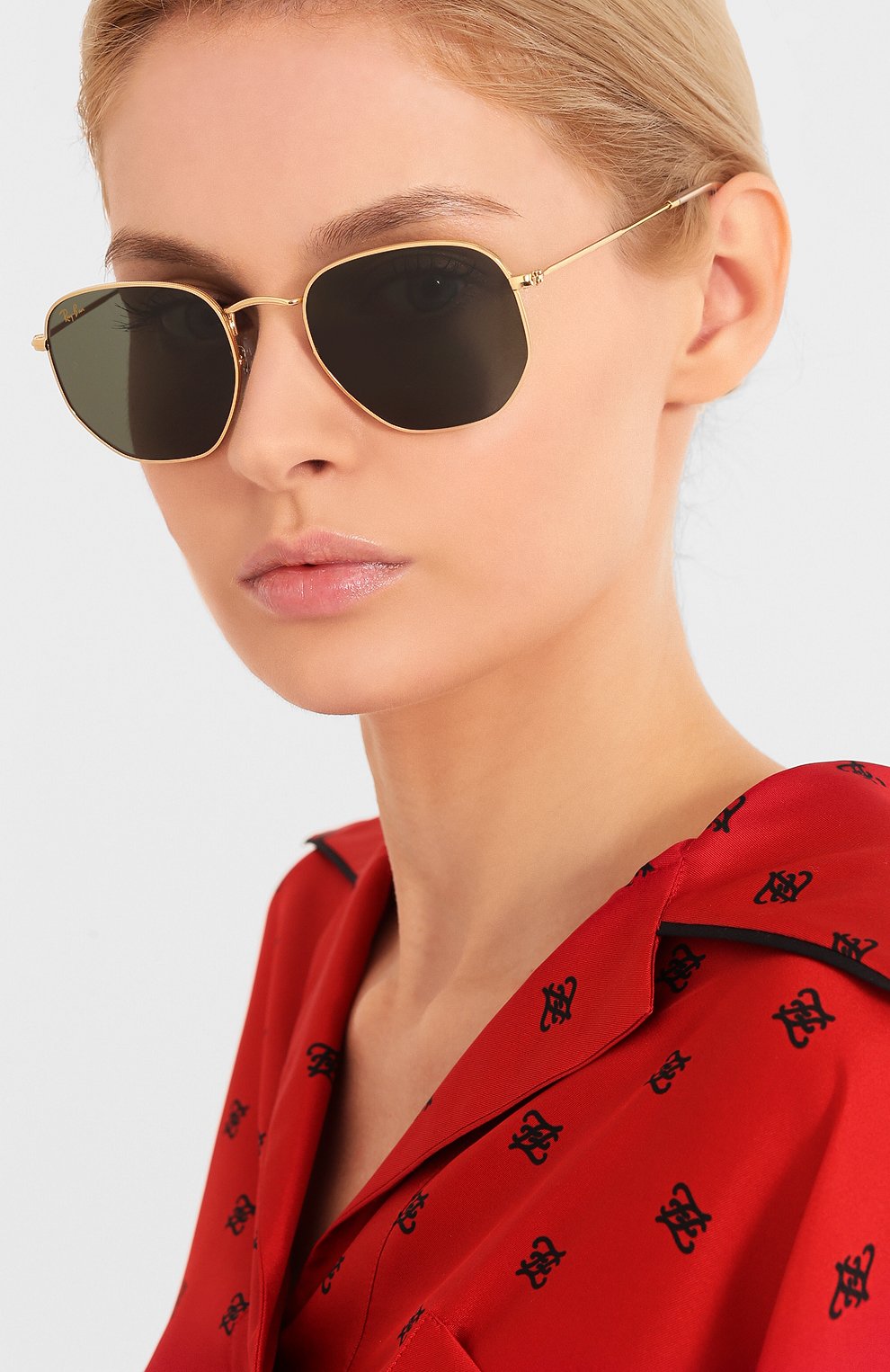 Женские солнцезащитные очки RAY-BAN зеленого цвета по цене 11700 руб., арт. 3548-919631 | Фото 2 Женские солнцезащитные очки RAY-BAN зеленого цвета, арт. 3548-919631 | Фото 2
