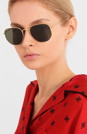 Женские солнцезащитные очки RAY-BAN зеленого цвета по цене 11700 руб., арт. 3548-919631 | Фото 2 Женские солнцезащитные очки RAY-BAN зеленого цвета, арт. 3548-919631 | Фото 2