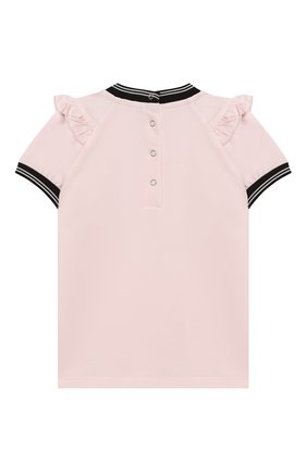 Детский комплект из футболки и брюк MONCLER розового цвета по цене 21600 руб., арт. F1-951-8M710-10-8790A | Фото 3 Детский комплект из футболки и брюк MONCLER розового цвета, арт. F1-951-8M710-10-8790A | Фото 3