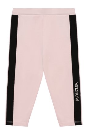 Детский комплект из футболки и брюк MONCLER розового цвета по цене 21600 руб., арт. F1-951-8M710-10-8790A | Фото 4 Детский комплект из футболки и брюк MONCLER розового цвета, арт. F1-951-8M710-10-8790A | Фото 4