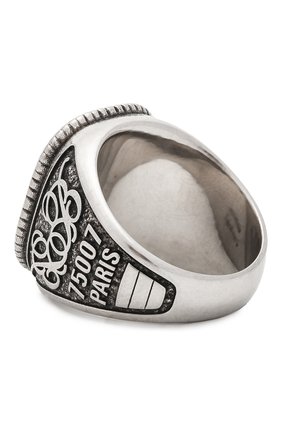 Мужское кольцо stone b BALENCIAGA серебряного цвета, арт. 619728/TZ39J | Фото 2 (Материал: Металл)