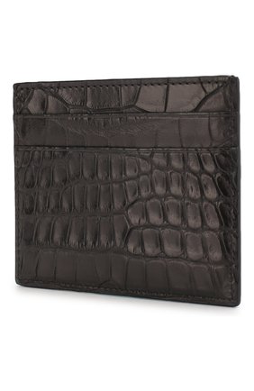 Мужской футляр для кредитных карт из кожи аллигатора ERMENEGILDO ZEGNA черного цвета по цене 57850 руб., арт. E1139E-LHALS/AMIS | Фото 2 Мужской футляр для кредитных карт из кожи аллигатора ERMENEGILDO ZEGNA черного цвета, арт. E1139E-LHALS/AMIS | Фото 2