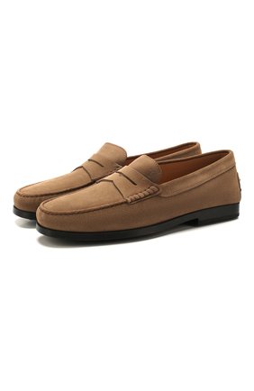 Мужские замшевые пенни-лоферы TOD’S бежевого цвета по цене 37550 руб., арт. XXM17C00010HSE | Фото 1 Мужские замшевые пенни-лоферы TOD’S бежевого цвета, арт. XXM17C00010HSE | Фото 1