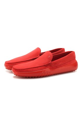 Мужские замшевые мокасины TOD’S красного цвета по цене 32050 руб., арт. XXM24C0S570RE0 | Фото 1 Мужские замшевые мокасины TOD’S красного цвета, арт. XXM24C0S570RE0 | Фото 1