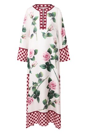Женское шелковая туника DOLCE & GABBANA белого цвета по цене 171500 руб., арт. F6YD7T/HS190 | Фото 1 Женское шелковая туника DOLCE & GABBANA белого цвета, арт. F6YD7T/HS190 | Фото 1