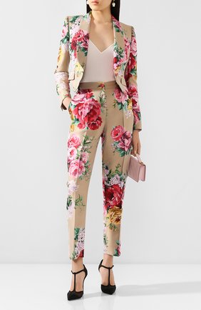 Женские брюки DOLCE & GABBANA бежевого цвета по цене 96300 руб., арт. FTAM2T/HJMJ3 | Фото 2 Женские брюки DOLCE & GABBANA бежевого цвета, арт. FTAM2T/HJMJ3 | Фото 2