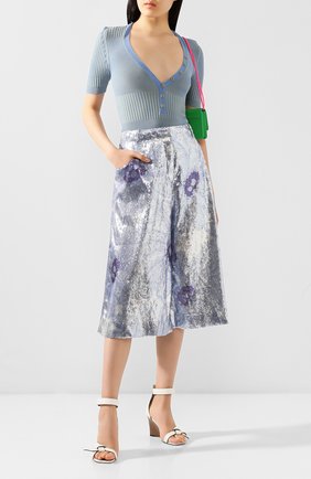 Женские кюлоты с пайетками JACQUEMUS голубого цвета по цене 38300 руб., арт. 201PA02/3534E | Фото 2 Женские кюлоты с пайетками JACQUEMUS голубого цвета, арт. 201PA02/3534E | Фото 2