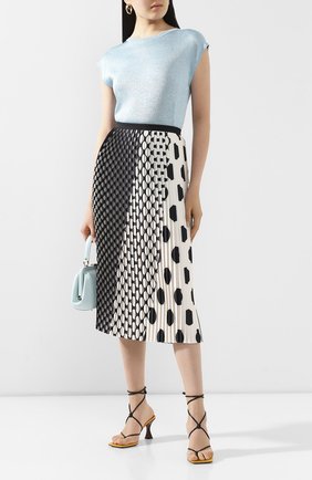 Женская футболка MISSONI голубого цвета по цене 38300 руб., арт. MDN00182/BK0281 | Фото 2 Женская футболка MISSONI голубого цвета, арт. MDN00182/BK0281 | Фото 2