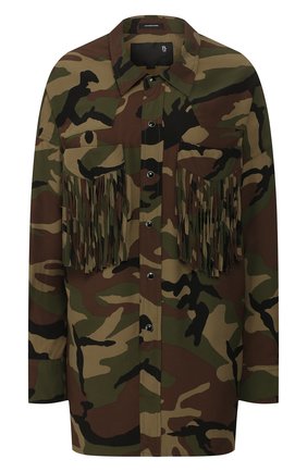 Женская рубашка из вискозы R13 хаки цвета по цене 46550 руб., арт. R13W7357-302 | Фото 1 Женская рубашка из вискозы R13 хаки цвета, арт. R13W7357-302 | Фото 1