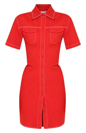 Женское джинсовое платье OFF-WHITE красного цвета по цене 77900 руб., арт. 0WYM003S20DEN0012500 | Фото 1 Женское джинсовое платье OFF-WHITE красного цвета, арт. 0WYM003S20DEN0012500 | Фото 1