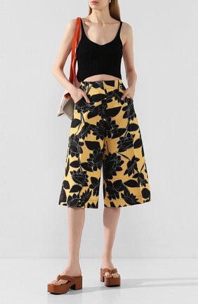 Женский кюлоты из смеси льна и хлопка JACQUEMUS оранжевого цвета по цене 38300 руб., арт. 201PA02/0727F | Фото 2 Женский кюлоты из смеси льна и хлопка JACQUEMUS оранжевого цвета, арт. 201PA02/0727F | Фото 2