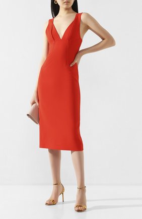 Женское платье VICTORIA BECKHAM красного цвета по цене 99500 руб., арт. 1120WDR000580C | Фото 2 Женское платье VICTORIA BECKHAM красного цвета, арт. 1120WDR000580C | Фото 2