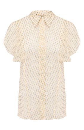 Женская шелковая блузка STELLA MCCARTNEY белого цвета по цене 47500 руб., арт. 601190/S0A45 | Фото 1 Женская шелковая блузка STELLA MCCARTNEY белого цвета, арт. 601190/S0A45 | Фото 1