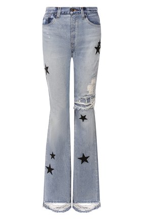 Женские джинсы AMIRI голубого цвета по цене 129500 руб., арт. Y0W01406RD | Фото 1 Женские джинсы AMIRI голубого цвета, арт. Y0W01406RD | Фото 1