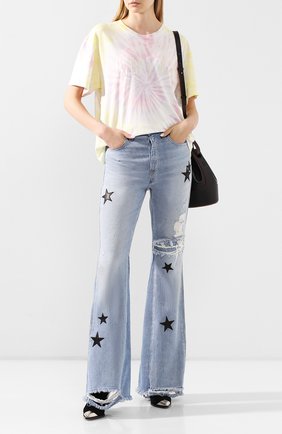 Женские джинсы AMIRI голубого цвета по цене 129500 руб., арт. Y0W01406RD | Фото 2 Женские джинсы AMIRI голубого цвета, арт. Y0W01406RD | Фото 2