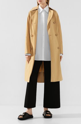 Женская хлопковая рубашка ACNE STUDIOS белого цвета по цене 24100 руб., арт. AC0219/W | Фото 2 Женская хлопковая рубашка ACNE STUDIOS белого цвета, арт. AC0219/W | Фото 2